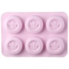 Uniquer 2Pcs Bee Silicone Soap Molds, Round Honey Bee Silicone