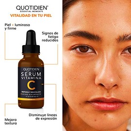 Kit 4 Pasos Quotidien 1 Limpiador Facial 235 ml  1 Tónico Facial 350 ml  1 Serum Vitamina C 30ml  1 Serum Ácido Hialurónico 30ml  Skincare Kit con... 