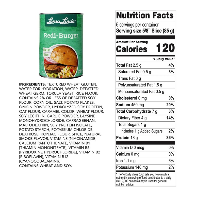 Loma Linda - Plant-Based - Redi-Burger (15 oz.)
