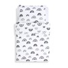 Cot Duvet Cover & Pillowcase Set – Mono Rainbow Design