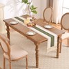 Aisybaklyn Table Runner Green Autumn Decoration Wedding Decoration Rustic Boho