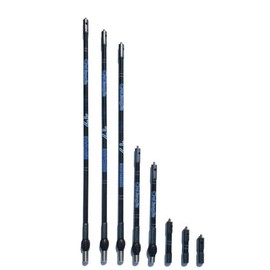 AMEYXGS 3/4/5/10/12/26/28/30 Inch Carbon Fiber Bow Stabilizer Balance Bar Stabilizer Extension Pole Rod Bow Stabilizer for Recurve Bow and Compound Bow (Blue 28 inch)
