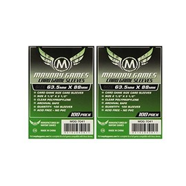 MayDay Game Card Sleeves 2 1/2" X 3 1/2" (100/Pack) (2 Pack)