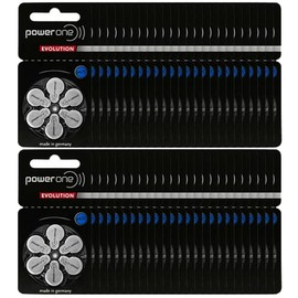 PowerOne Evolution Size 675 Hearing Aid Batteries - 1.45V Zinc Air with Improved Battery Life (300 Batteries)