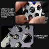 18-in-1 Snowflake Multi Wrench Tool, Keychain Multitool Pocket Tool is