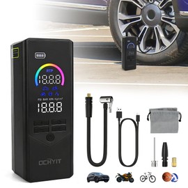 OCHYIT 7500mAh Tire Inflator Portable Air Compressor 150PSI Tire Air Pump
