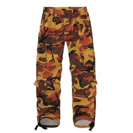 Sobrisah Women Mid-Rise Cargo Pants Heavy Cotton Casual Pants 8 Pockets Regular Fit/Plus Size Military Work Trousers