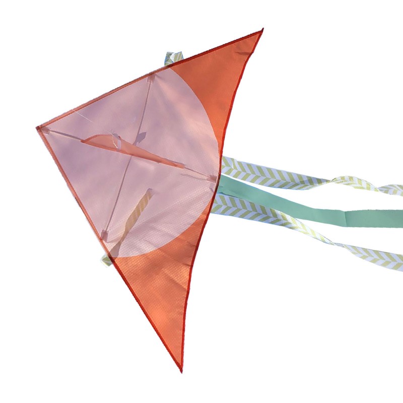 Cartoon Kite Durable Exquisite Triangle Colorful Kite Easy Fly Beginner