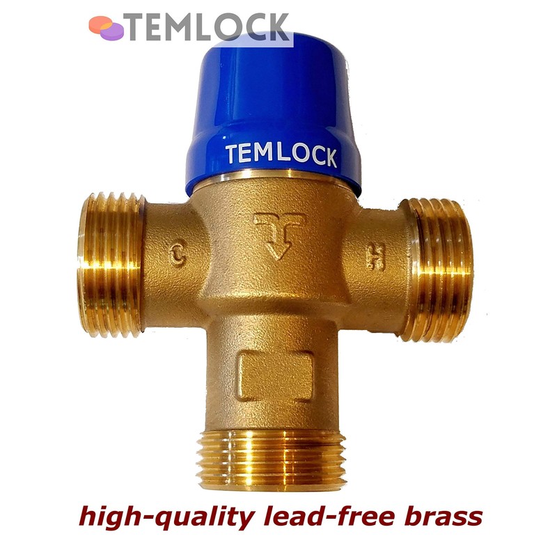 Thermostatic Mixing Valve For Point-Of-Source 3/4” - 100-140°F Water Temperature