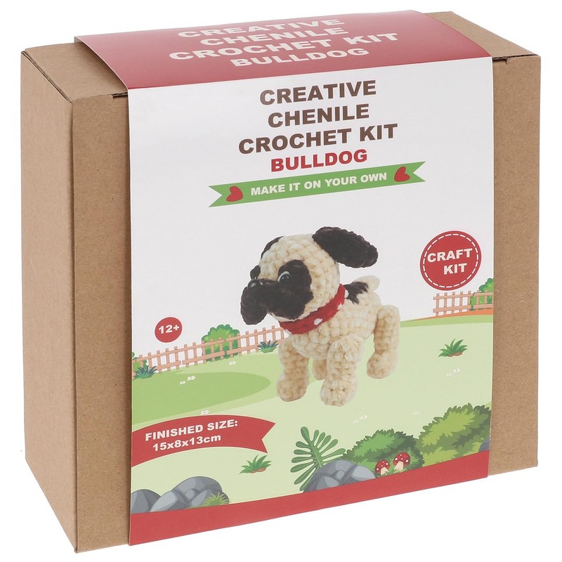 Shudehill Giftware Creative Chenille Crochet Kits Bear, Rabbit, Horse, Duck,