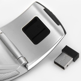 weixingu Foldable 2.4GHz Wireless Mouse for The PC, Folding/Mice Wireless Mouse for Laptop