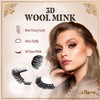 Laflare Wool Curl Faux Mink 3D Eyelashes | Lightweight, Reusable