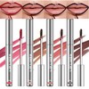 LAKERAIN 4Pcs Peel Off Lip Liner Stain Liquid Lip Gloss