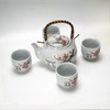 Urban Tokyo Japanese Cherry Blossom Torii Gate Design Tea Set,