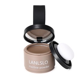 Hairline Powder Hair Root Dye, Instantly Conceals Hair Loss, Hair Color Shadow Cover Gray Hair Root, Toppers for Women & Men, 4g, Brown