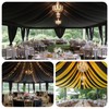 20ftx20ft Black Backdrop Ceiling Drapes,4Panels 20ft Height Wrinkle Free Tent