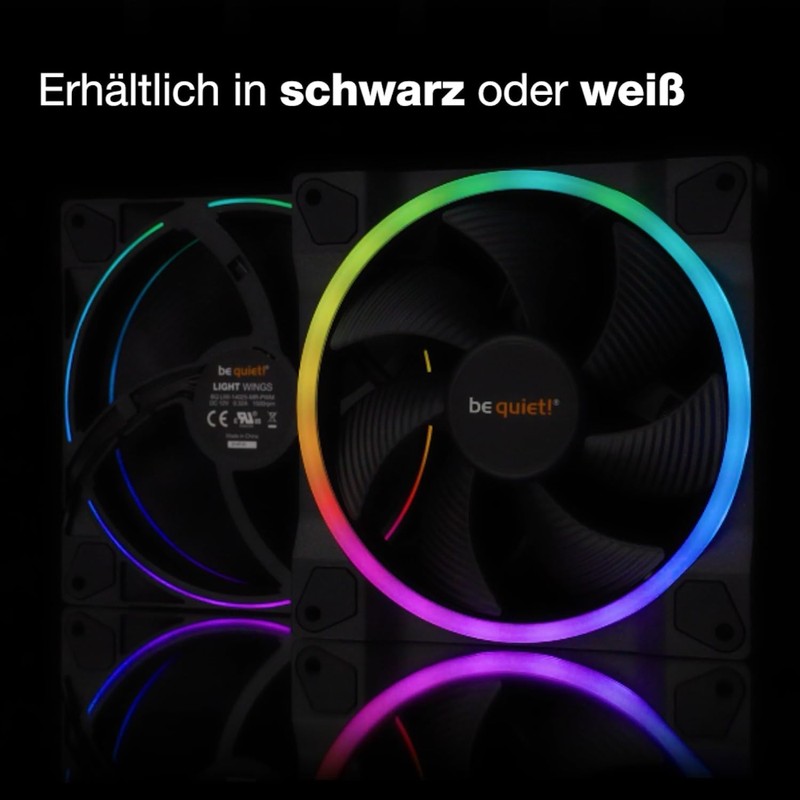 be quiet! Light Wings White 120mm PWM high-speed Triple Pack