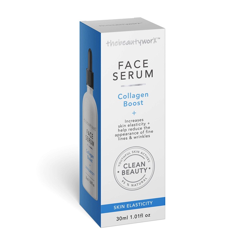 thebeautyworX Collagen Boost Face Serum to Help Increase Skin Elasticity