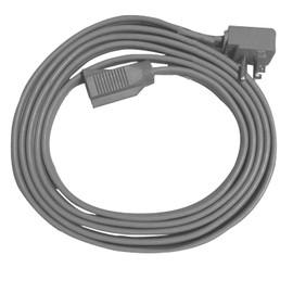 Heavy Duty Flat Extension Cord, 12 Ft Wire Gray Flat Plug Extension Cord for Air Conditioner, Refrigerator and Major Appliances 3 Prong Extension Cord, Indoor Use