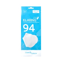 KLARING White Large 30 Pack KF94 Face Mask Individual Packaged 4Layer Filter Breathable Mask with Soft Elastic Earloop