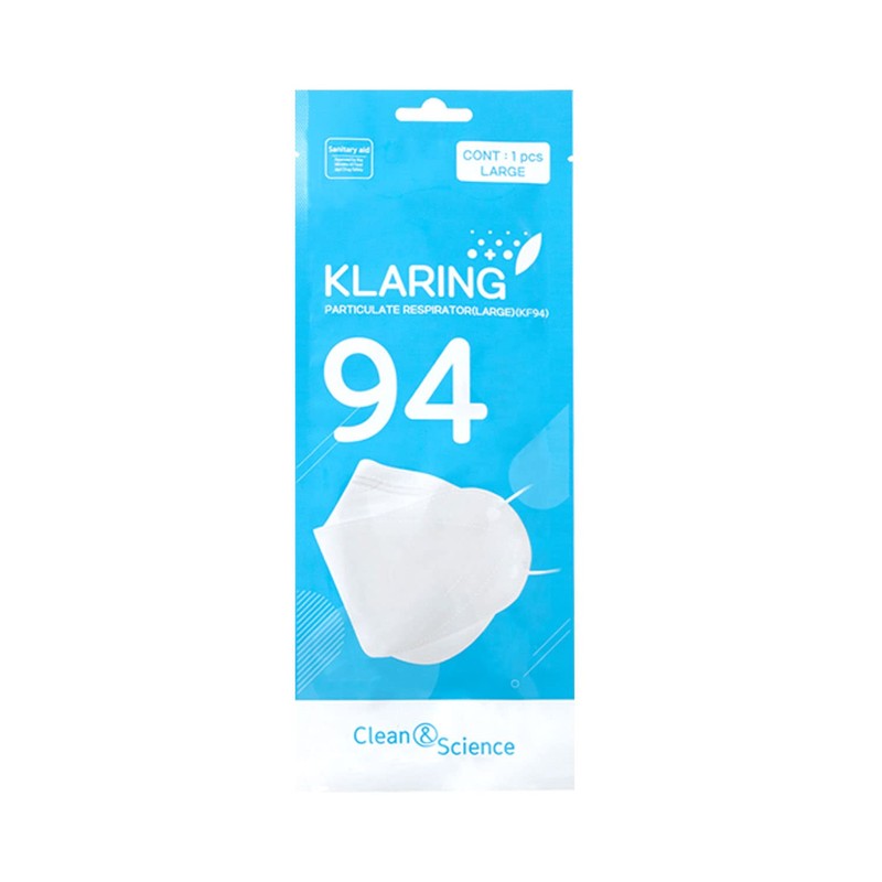 KLARING White Large 30 Pack KF94 Face Mask Individual Packaged