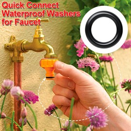 CustomyLife 50 Pack Power Pressure Washer O-Rings for 1/4 inch, 3/8 inch, M22 Quick Connect Coupler Replacements (25pcs for 1/4", 25pcs for 3/8")