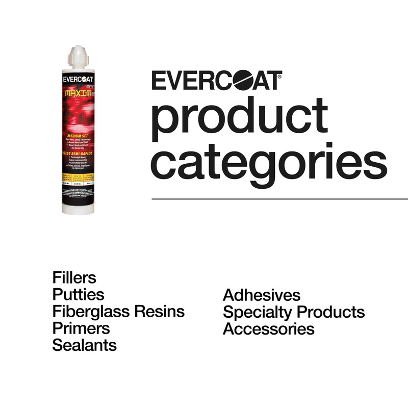 Evercoat Maxim Medium Set Adhesive - Bonding Adhesive for Fiberglass,