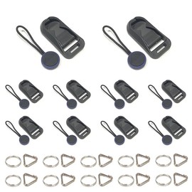 Audio Fan Strap Adapter with Triangle Ring and Round Ring Quick Release Buckle Universal for Camera Binoculars, blue