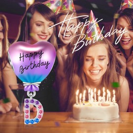 TOMXUN Letter D Charms for Charms Bracelet: 925 Sterling Silver Heart Initial Dangle Bracelet Charms for Women with Cubic Zirconia, Alphabet Bracelet Charms Beads Christmas Gifts.