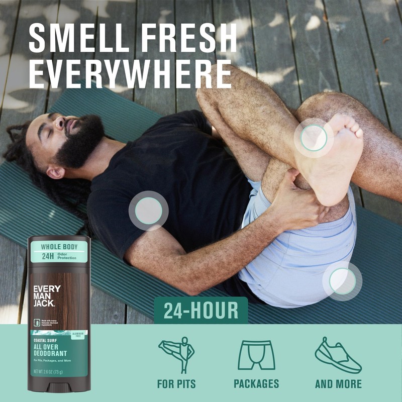 Every Man Jack All Over Deodorant - 24 Hour Whole
