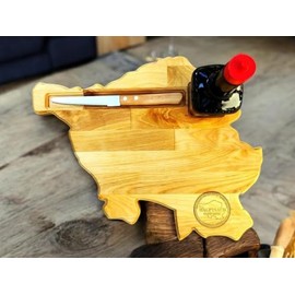 Saarlandbrett Fr√ºhst√ºcksbrettchen aus Holz, Legend√§rer Maggi Style, f√ºr Saarl√§nder, Lusitge Geschenkidee aus Holz