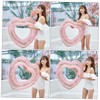 SAFIGLE Love Swimming Ring Children's Toy Beach Toy Inflatable Heart