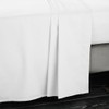 Bianca 400 Thread Count Cotton Sateen King Flat Sheet White
