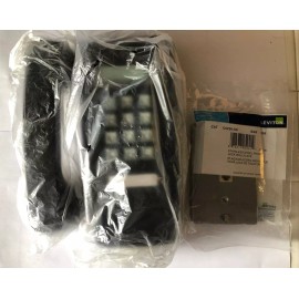 Cortelco ITT Touch Button WALL PHONE 25500-VBA-20M BLACK, w/New WALL PLATE