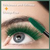 Waterproof green eyelashes - Colorful, Smudge-proof, 4D Silk Fiber Lash,