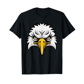 Eagle Cartoon Character Face T-Shirt