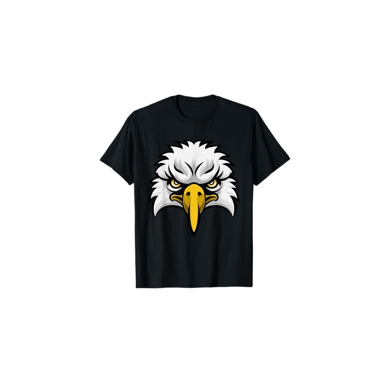 Eagle Cartoon Character Face T-Shirt