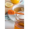 Jarware Honey Dipper Lid for Regular Mouth Mason Jars, Orange,