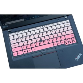 Keyboard Cover Compatible with ThinkPad X280 X390 X395 L390, X380 Yoga, ThinkPad X13 L13, L13 Gen 2, X13 Yoga Laptop, ThinkPad Keyboard Cover - Gradual Pink