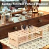 ELLDOO Rollerball Perfume Organizer, 36 Spaces Bamboo Perfume Storage Holder