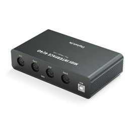 DigitalLife UMB06 4i/4o MIDI Thru Box with 2i/4o MIDI Merge, MIDI-USB Interface Switcher