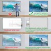 Foldable Projector Screen 70 inch with Lightweight Telescopic Pole Frame