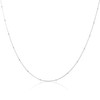 jewellerybox Sterling Silver 1mm Beaded Snake Chain Choker 12 Inch