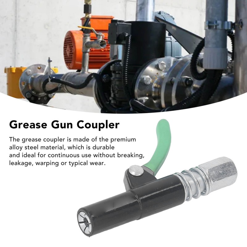 Single Handle Grease Gun Coupler Leakage Proof Self Locking Quick