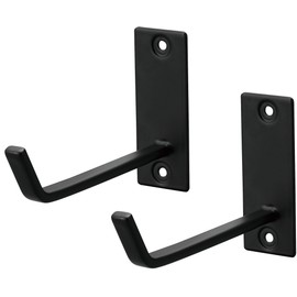 Yamazaki 4091 Gypsum Board Wall Yoga Mat Hanger, Black, Approx. W1.2 x D 5.3 x H 3.1 inches (3 x 13.5 x 8 cm) (Each One), Tower Training Mat, Storage, No Conspicuous Hole Traces