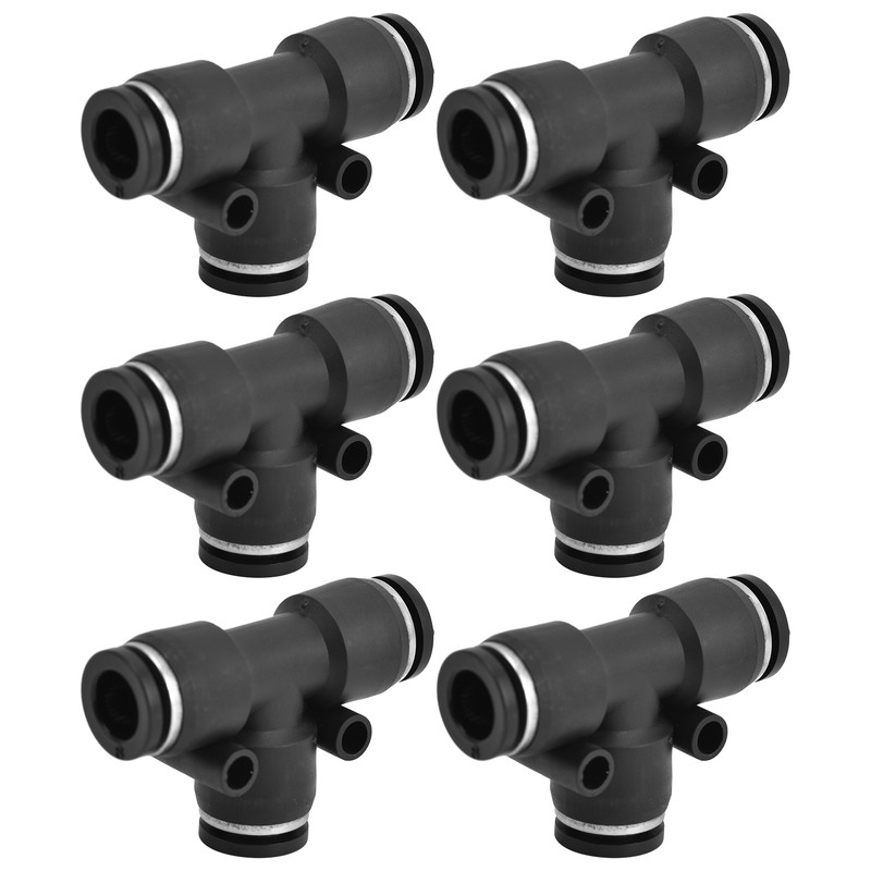 10pcs Pneumatic Tube Fitting Durable PVC Stable Sealing Corrosion Resistance