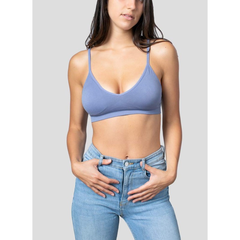 Blue 55 Bralette - brasier acolchado inalámbrico para mujer, sexy,