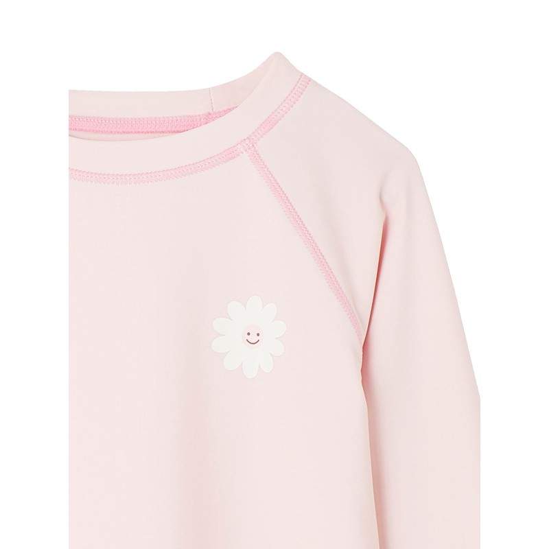 VERTBAUDET Girls UV Bath Shirt, pink, 116