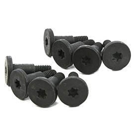 ONIZZBAND 8 Pcs Tailgate Cover Cap Screws Bolts Black Fits Ford F150 F250 F350 F450 Super Duty, M