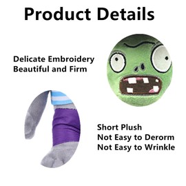 JHESAO 3 PCS Plants and Zombies Plush: Hammer, Cowboy & Gargantuar Pirate Zombies PVZ Plushies Figures